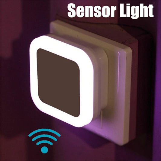 Wireless LED Night Light Sensor Lighting Mini EU US Plug Night Light Lamp for Children Room Bedroom Decoration Lights Lighting